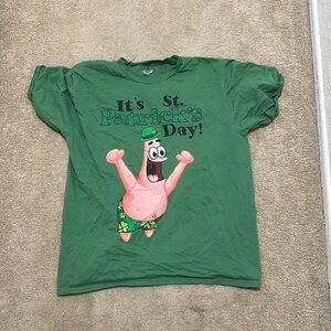 Kelly Green Short Sleeve Tee with Graphic Print for St. Patrick's Day